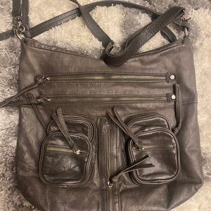 Excellent cond .. tano gray leather bag
